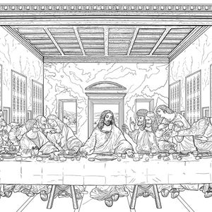 Last supper coloring