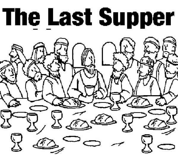 Picture of the last supper fãrbung seite