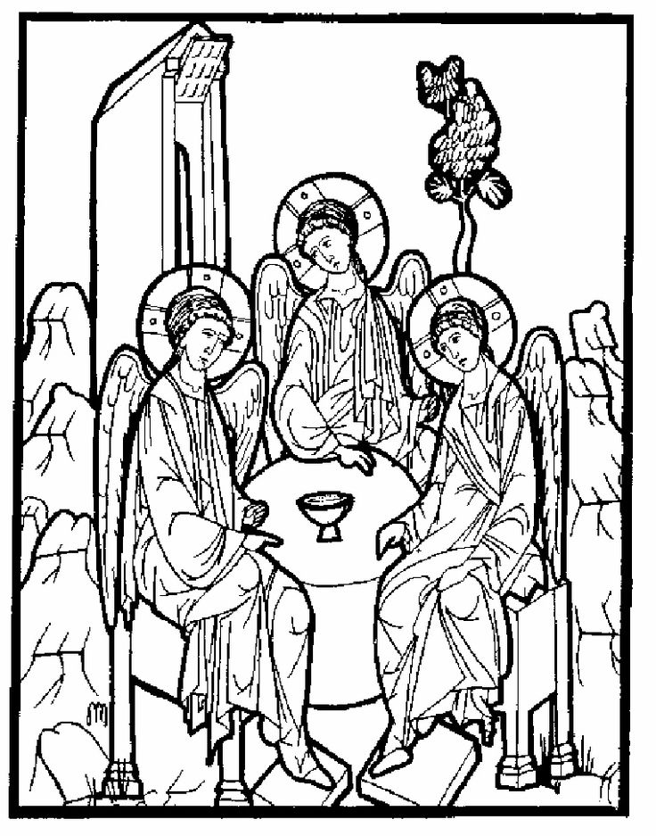 Orthodox christian icon coloring book
