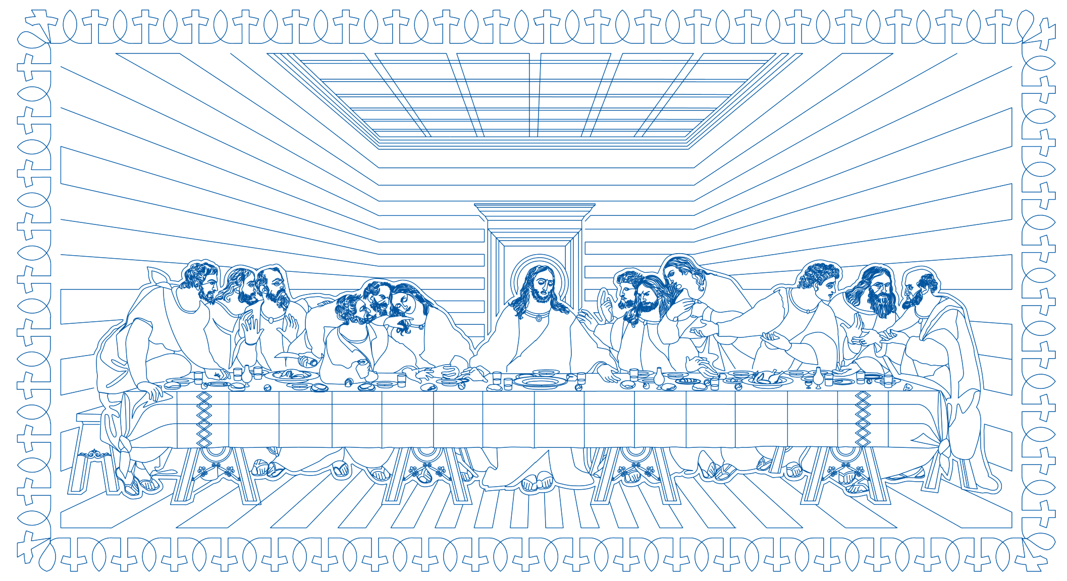 The last supper wallhanging