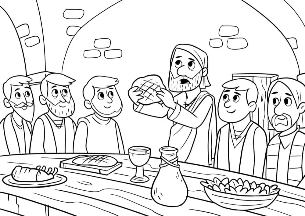 The last supper malvorlagen