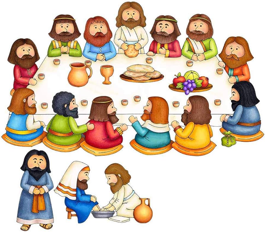 Last supper felt figures bible feltflannel board story set kids easter jesus passover lesson guide coloring pages toys games