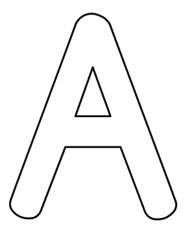 Full page alphabet coloring sheets capital letters tpt