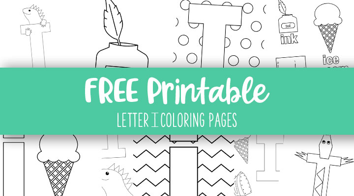 Letter i coloring pages