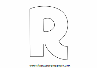 R outline uppercase louring sheet