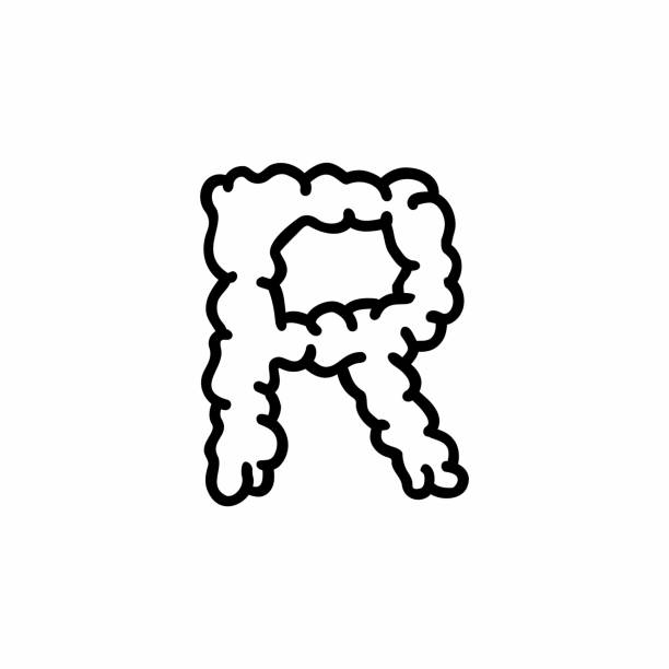 Cloud vector logo letter illustration r stock illustration
