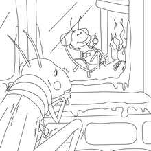 The lion and the mouse coloring pages
