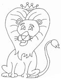 The lion and the mouse coloring pages