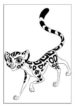 Bring the characters of the lion guard to life with coloring pages collection