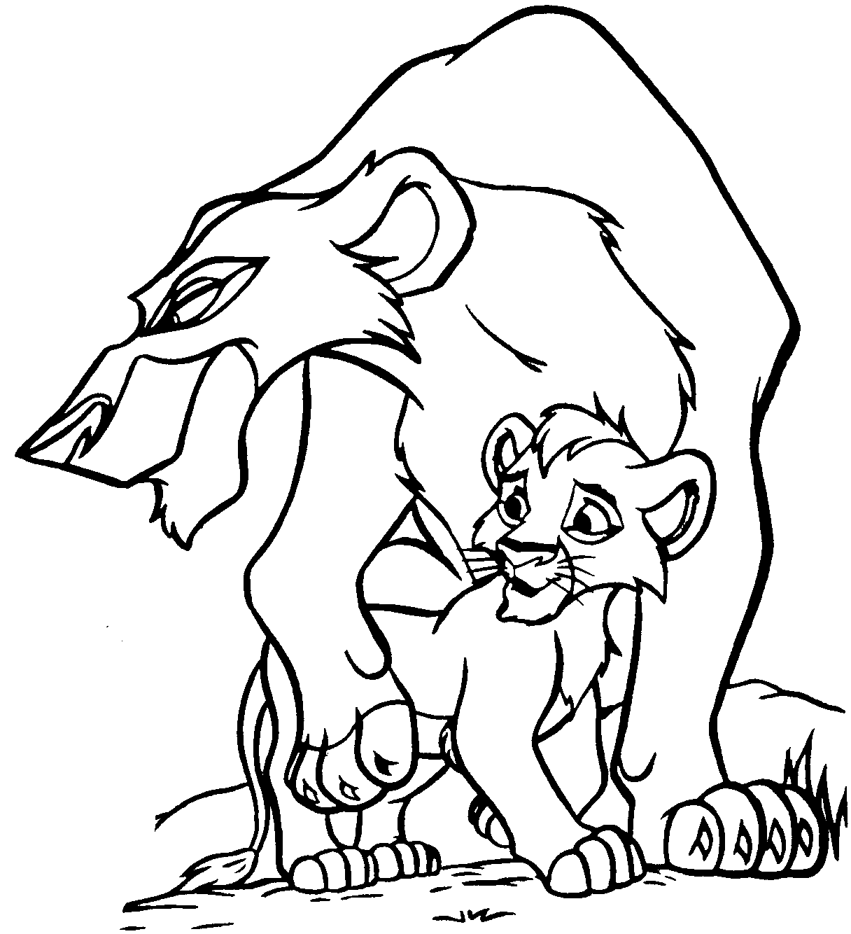 Lion king coloring pages