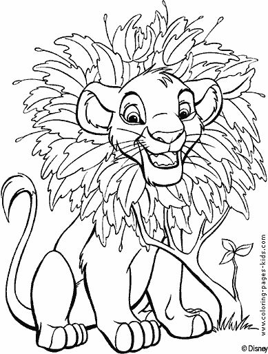 The lion king coloring pages