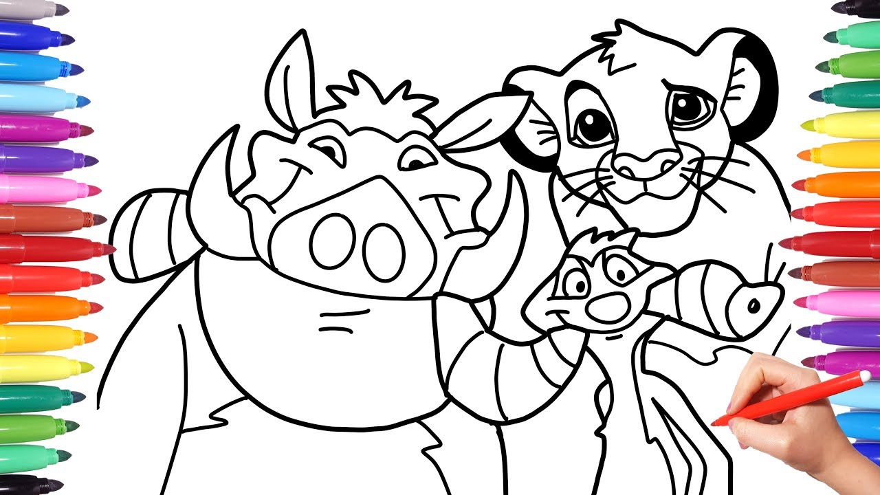 Disney the lion king coloring book