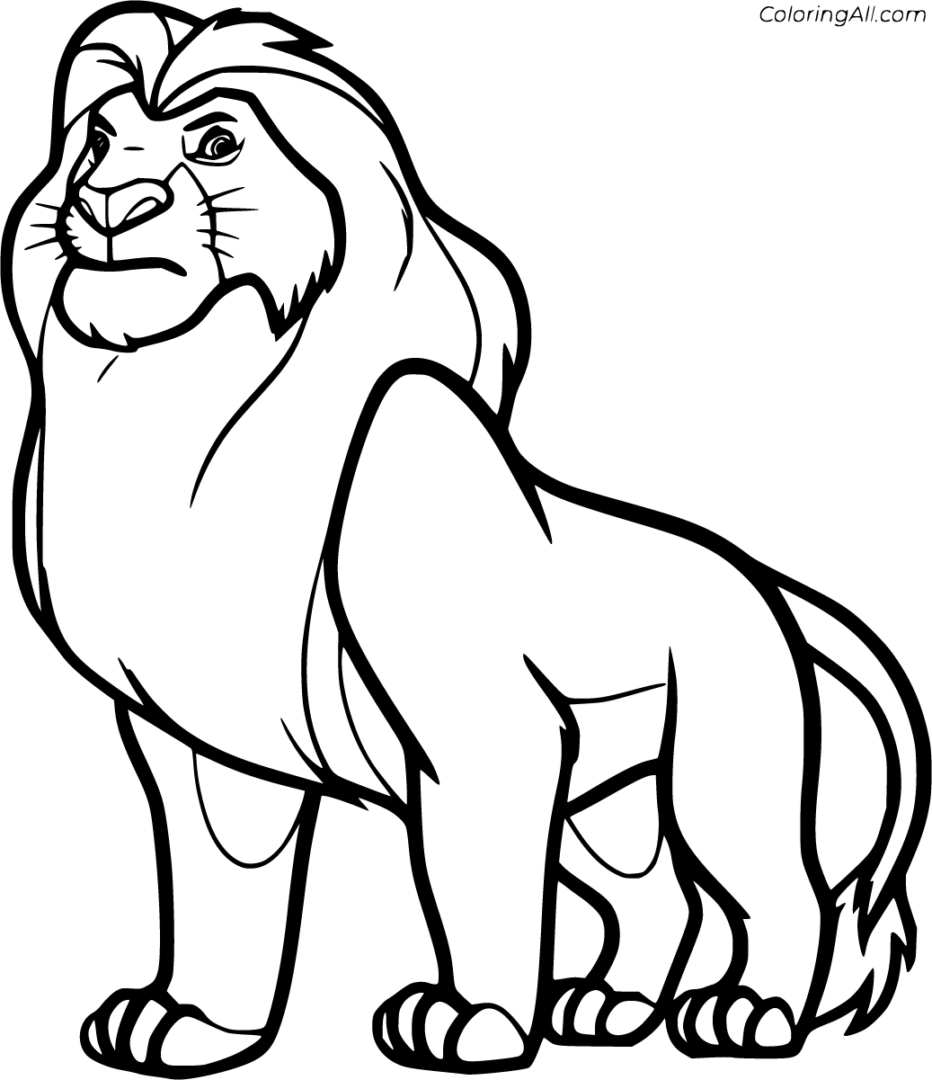 The lion king coloring pages