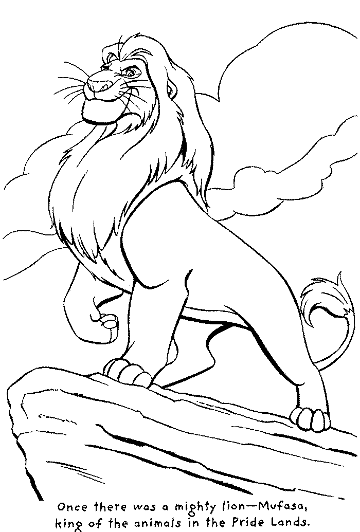 Lion king pages â printable pages