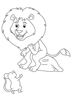 Lion and mouse ideas lion and the mouse lion colorg pages colorg pages