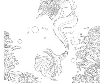 The little mermaid coloring pages halle bailey as ariel this is a digital download file no physical product sent page per purchase