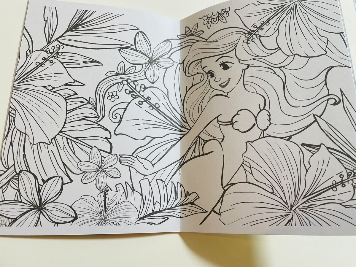 The little mermaid ariel coloring book japanese edition