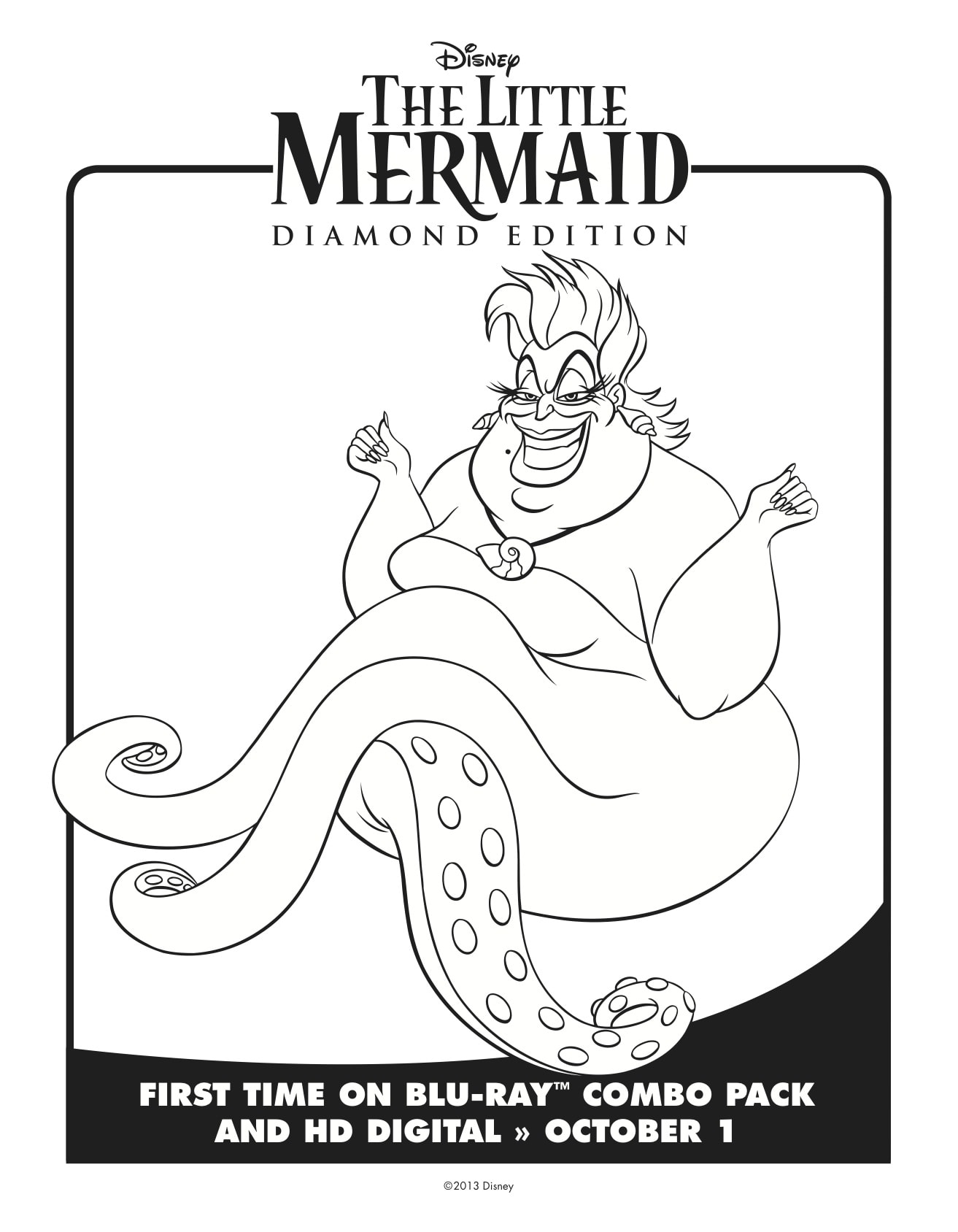 Little mermaid coloring pages