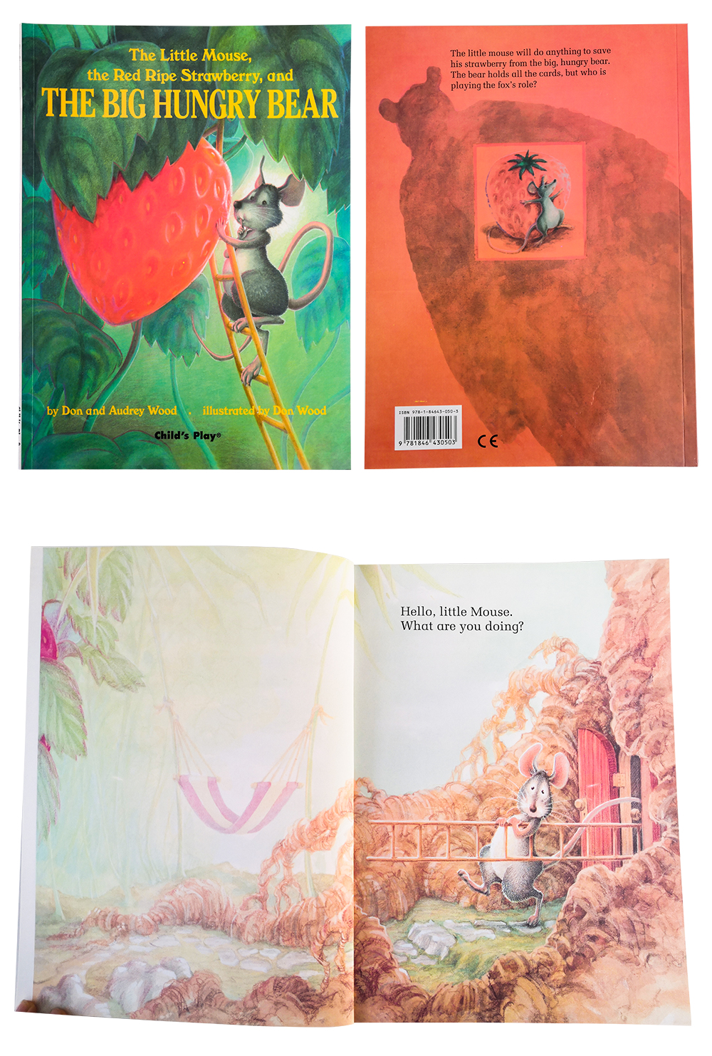 Book mouse strawberry baby english child book kids english books bear reads books
