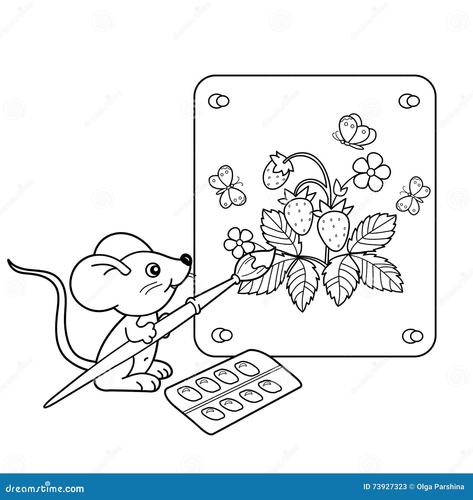 Mouse strawberry stock illustrations â mouse strawberry stock illustrations vectors clipart