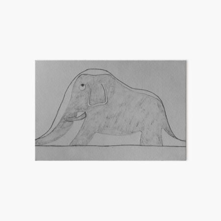Elephant the little prince art board print by juperu