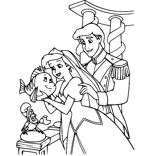 The little mermaid coloring pages printable for free download