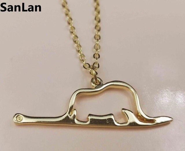 Animal cute le petit prince little prince necklace jewelry elephant in a snake charm women child jewelry present birthday sanlan