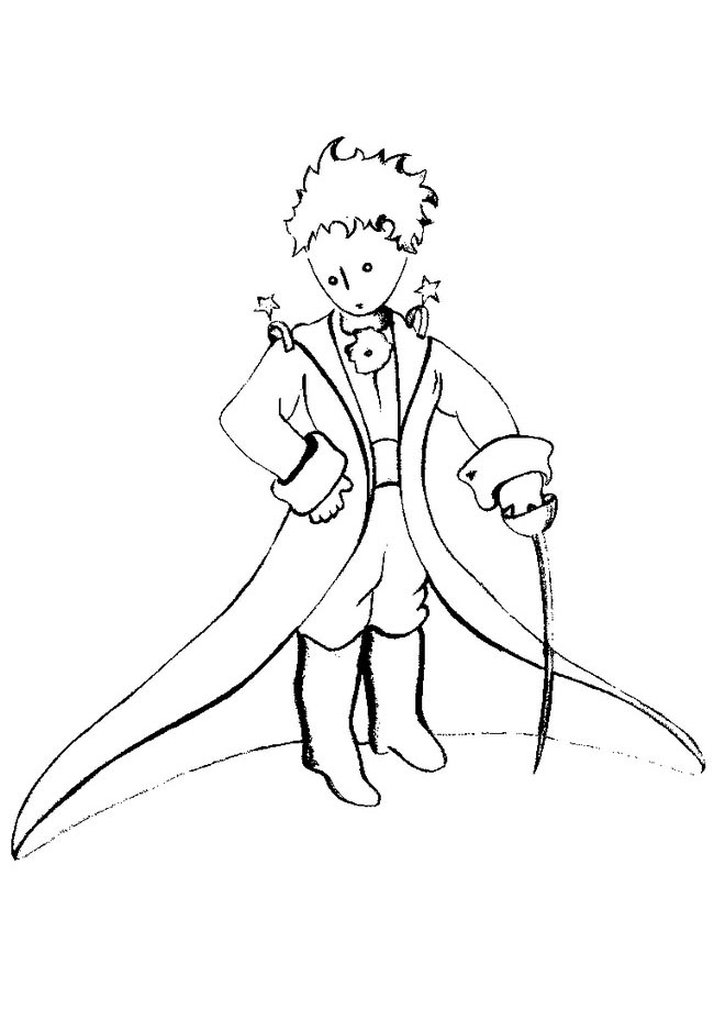 The little prince coloring pages for children