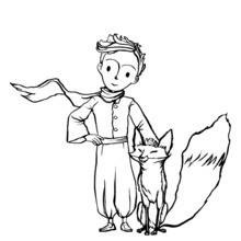 The little prince coloring pages