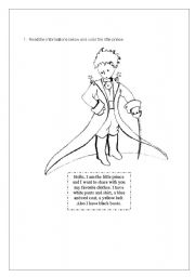 English worksheets the little prince