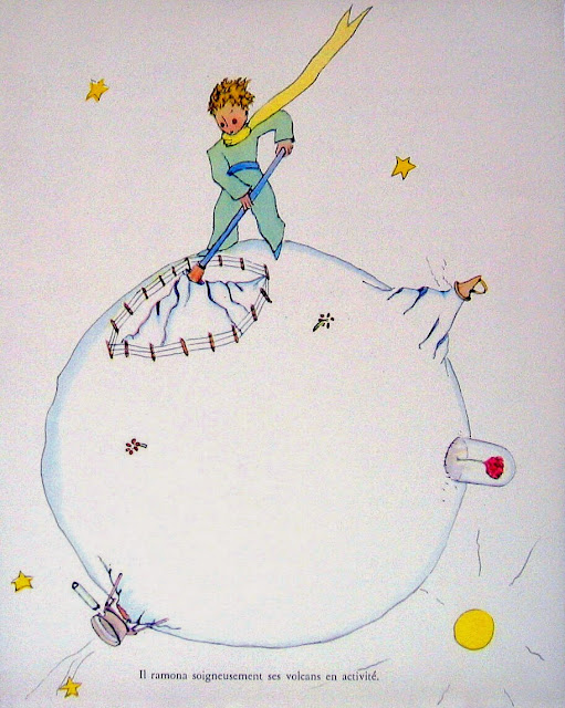 The helpful art teacher tiny planets inspired by the little prince and asteroid b