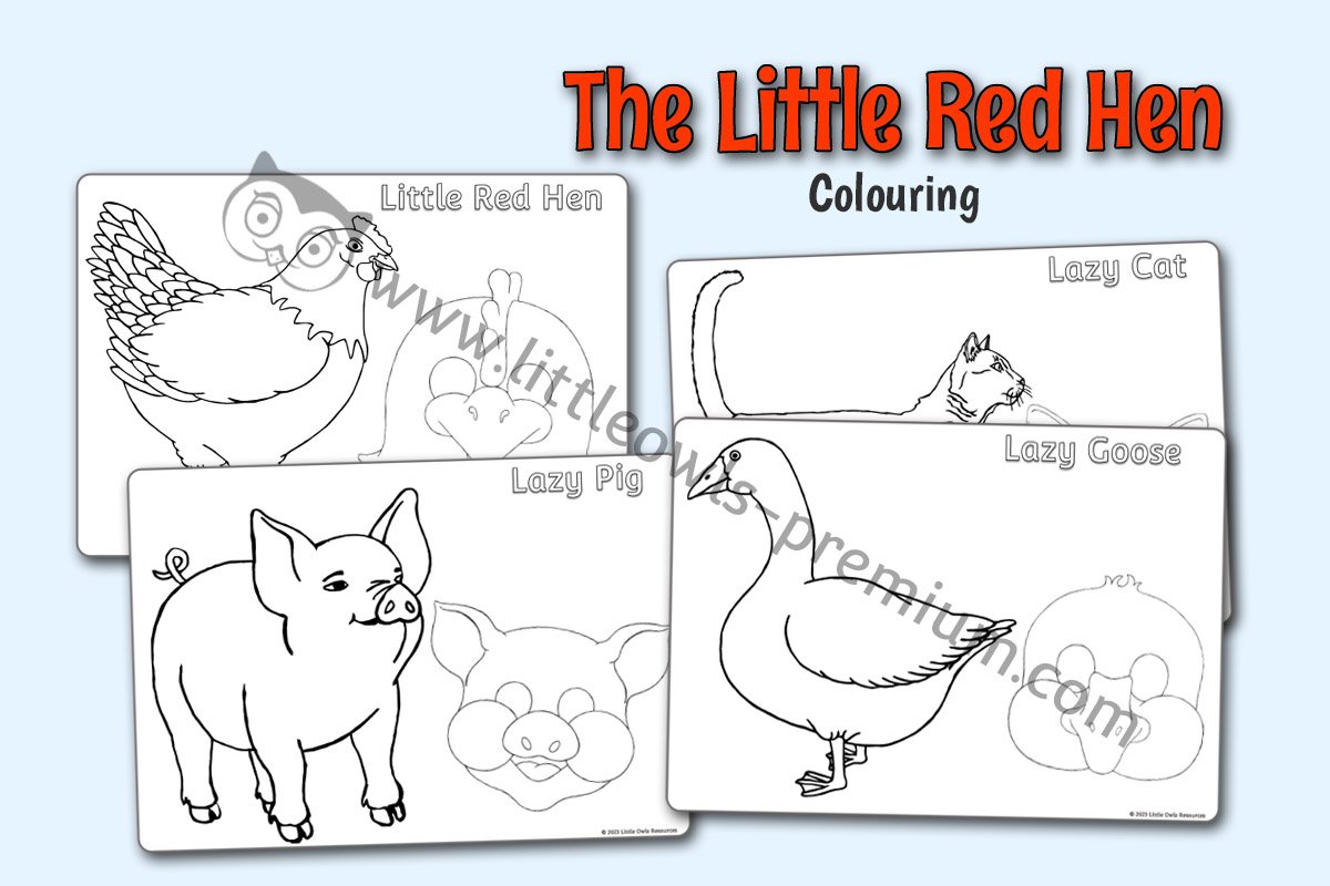 Free and premium the little red hen traditional fairy tale early yearseyfs printable resourcesactivities â little owls resources