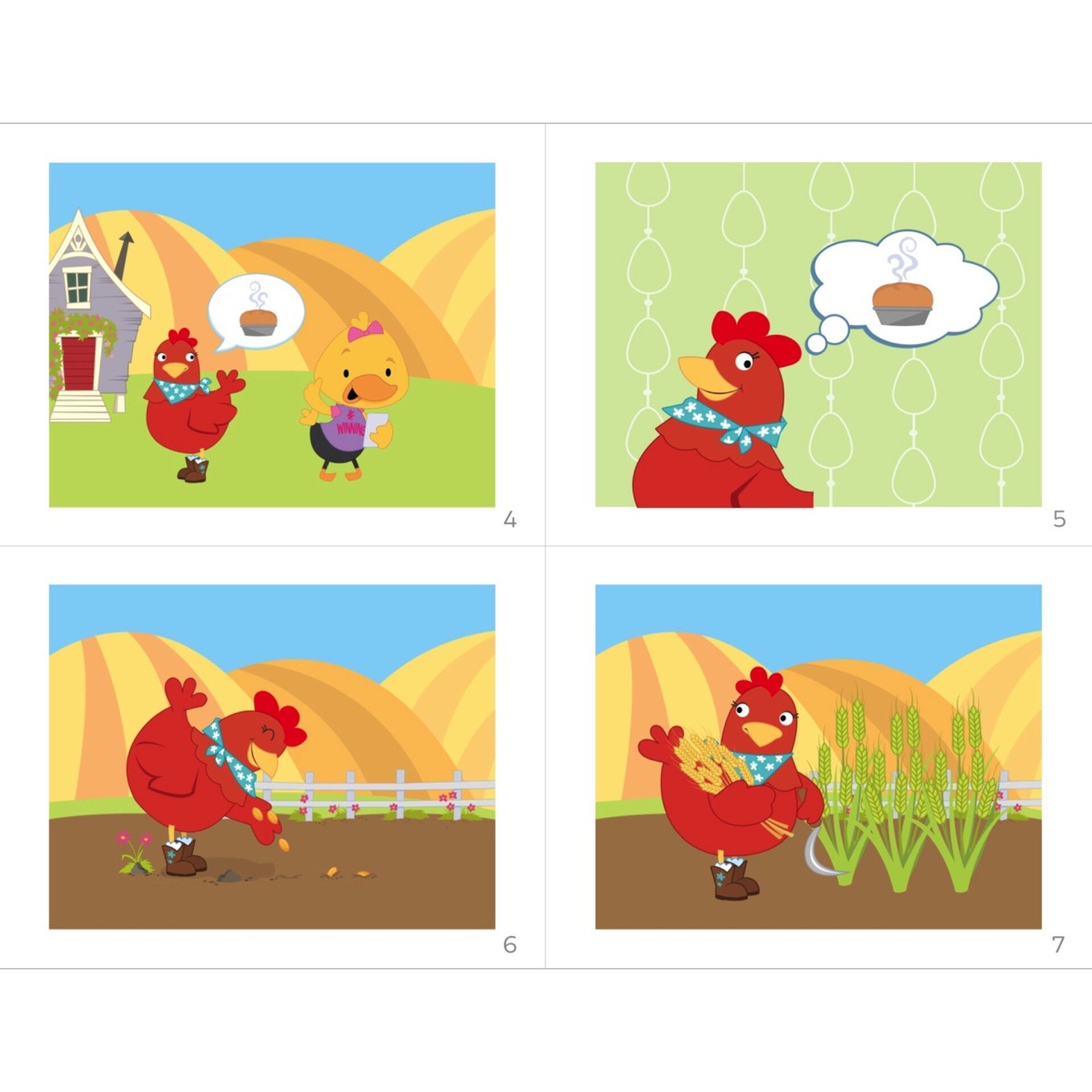 The little red hen wordless picture book speech activities for preschoolers â slp