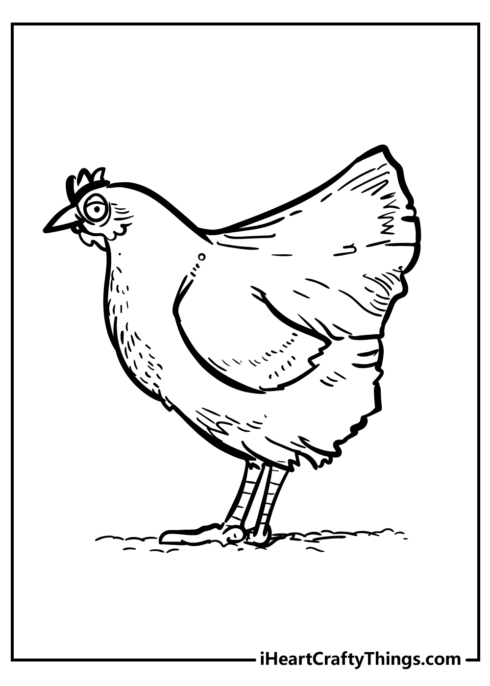 Chicken coloring pages free printables