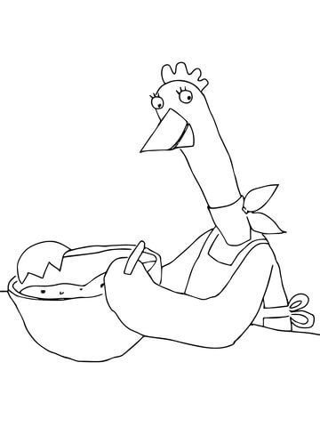Little red hen makes a pizza coloring page free printable coloring pages