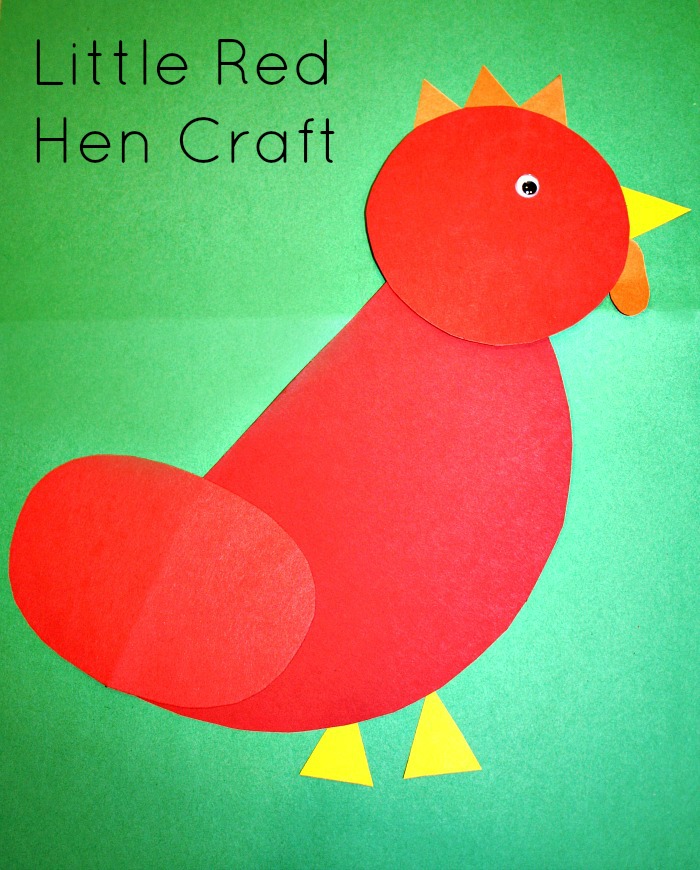 Little red hen craft