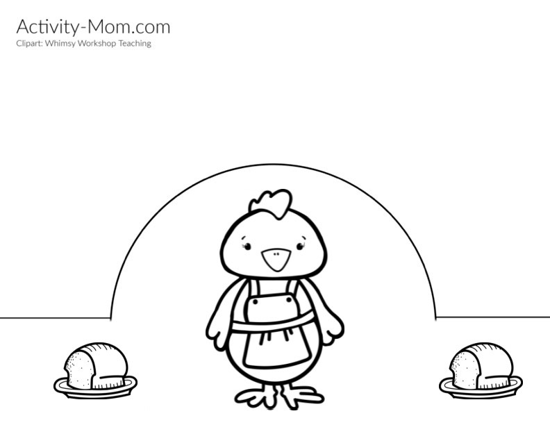 Little red hen character headbands free