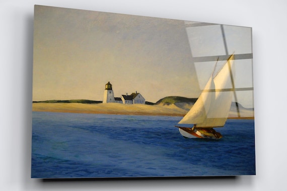 Edward hopper the long leg acrylic glass wall art high