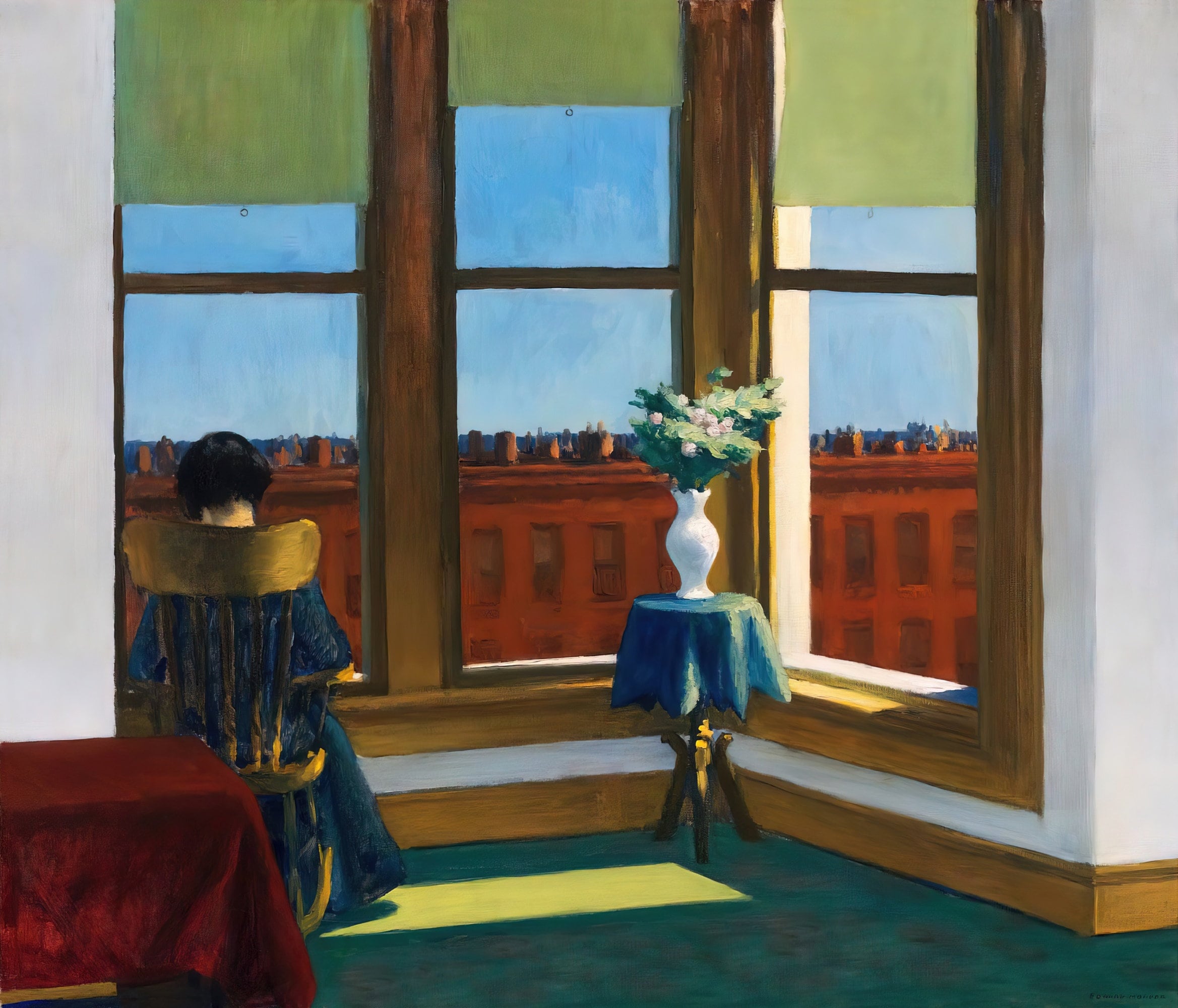 Room in brooklyn painting by edward hopper art reproduction