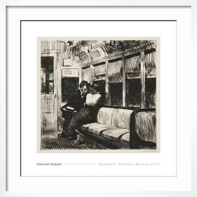 Night on the el train print