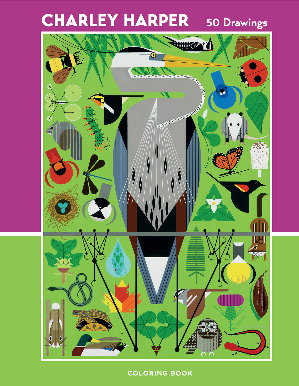 Charley harper drawings coloring book â