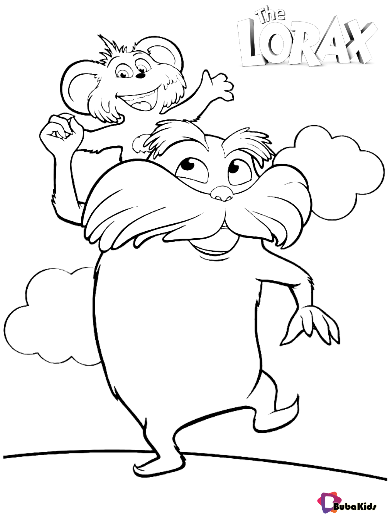Dr seuss the lorax coloring pages bubakids cartoon coloring pages coloring pages the lorax
