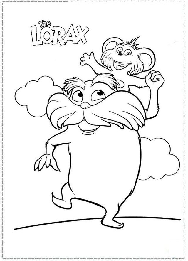 The lorax coloring and activity page dr seuss coloring pages dr seuss classroom dr seuss crafts