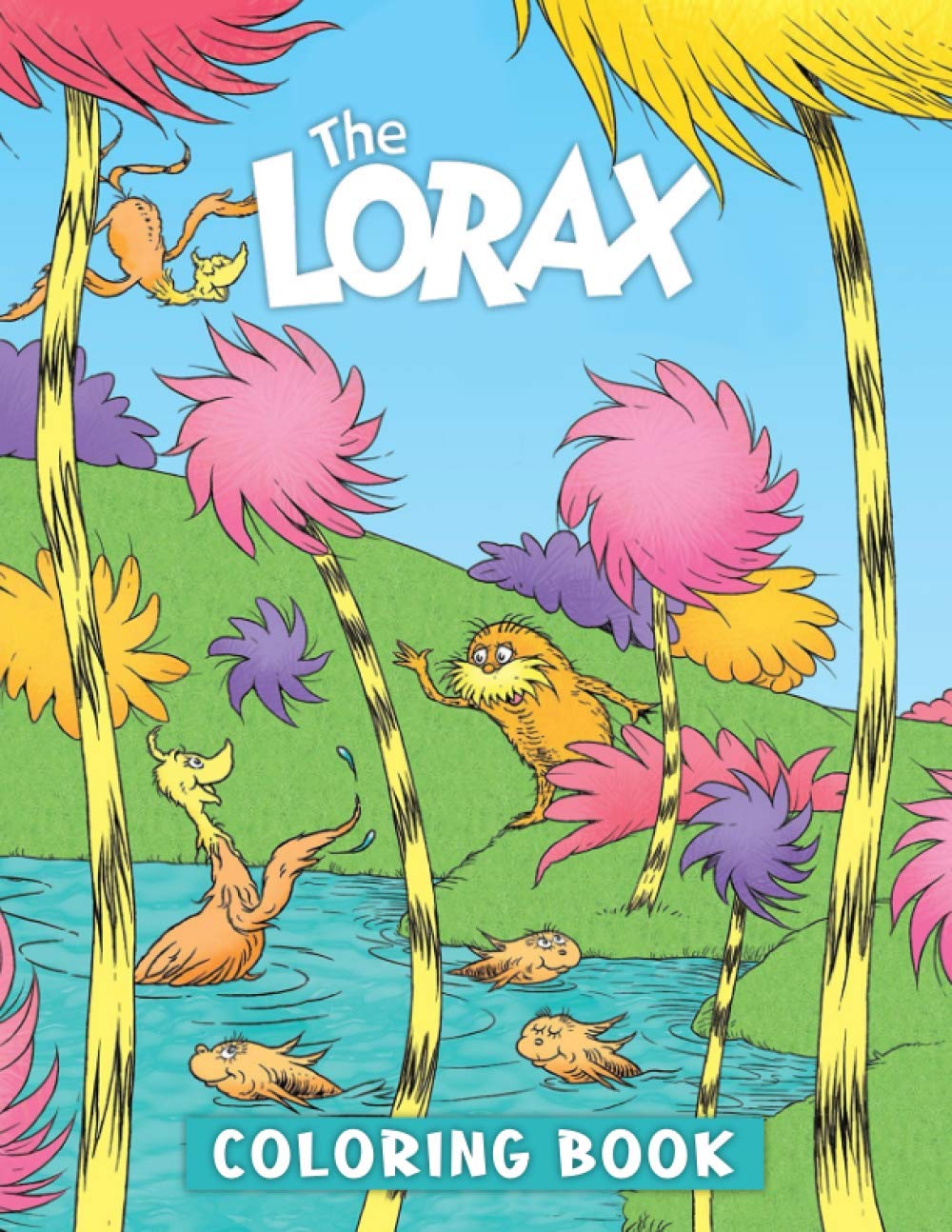 The lorax coloring book funny coloring book for kids perfect gift for kids boys girls ages