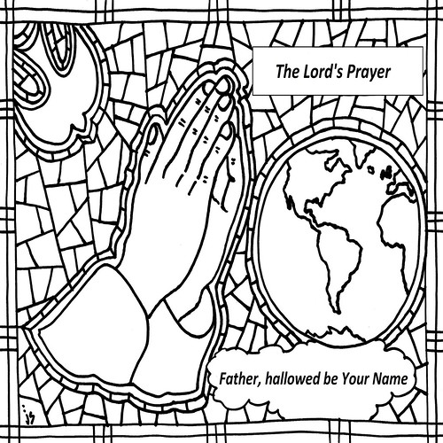 Lords prayer coloring page â stushie art