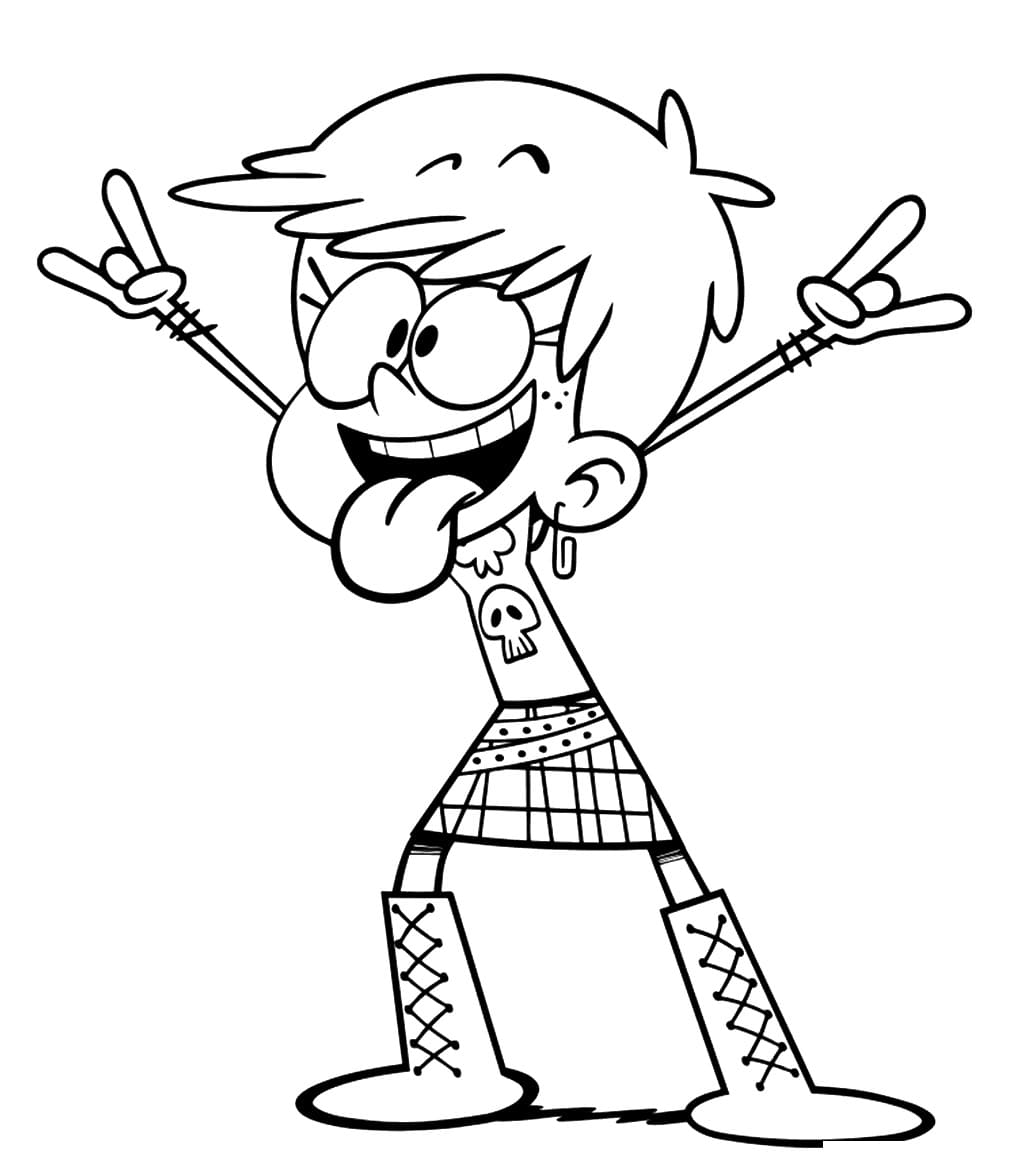 The loud house coloring pages pictures free printable