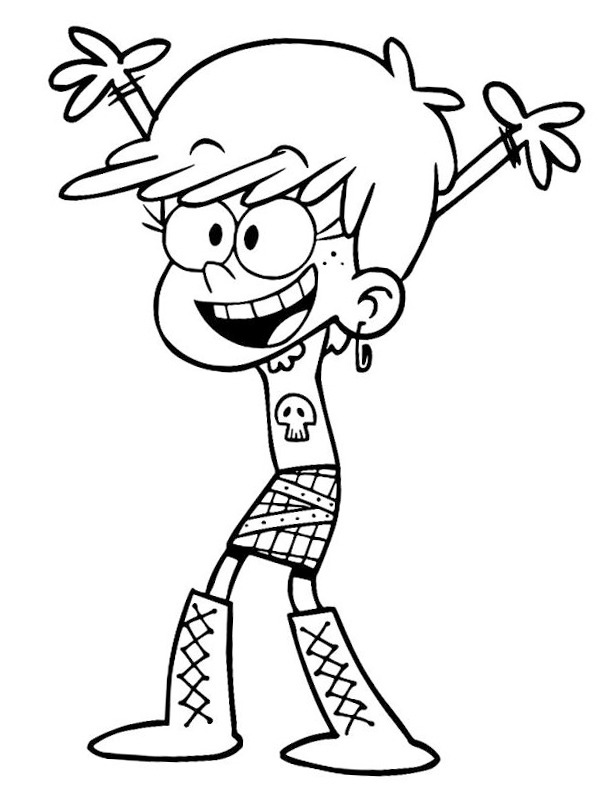 Luna loud coloring page