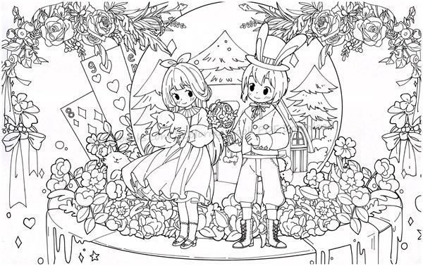 Download dadacat alices dream journey coloring book coloring book download coloring books coloring pages