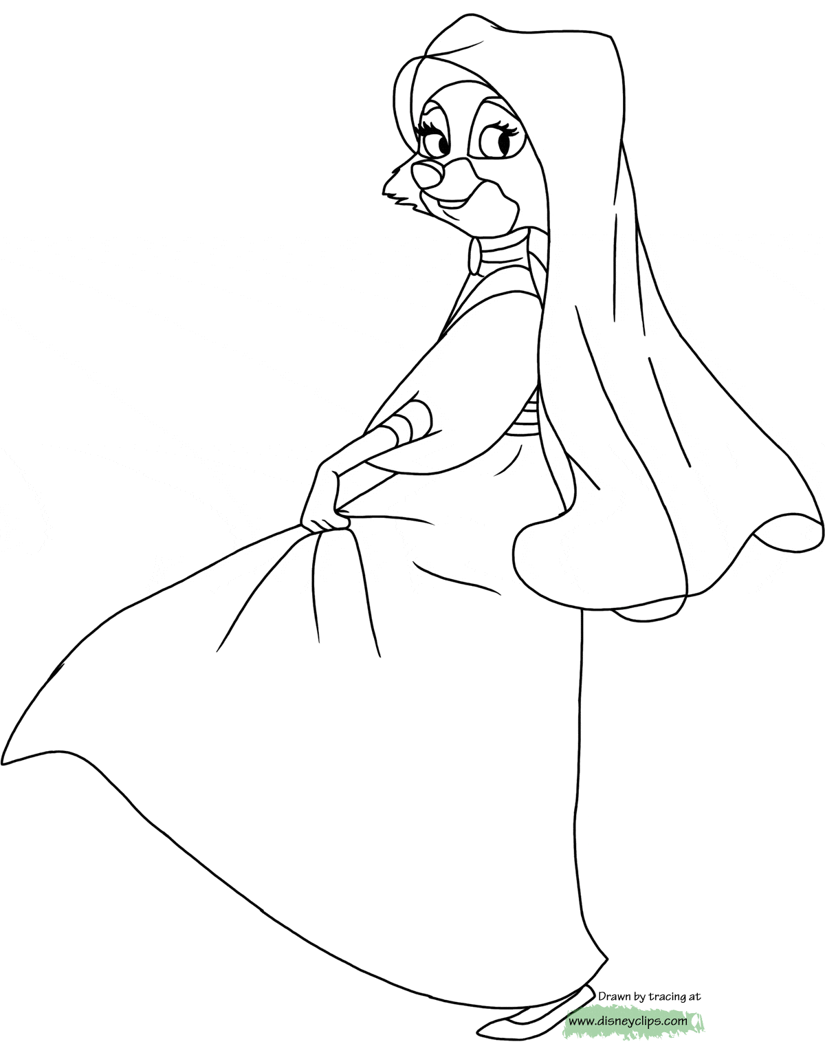 Disneys robin hood coloring pages