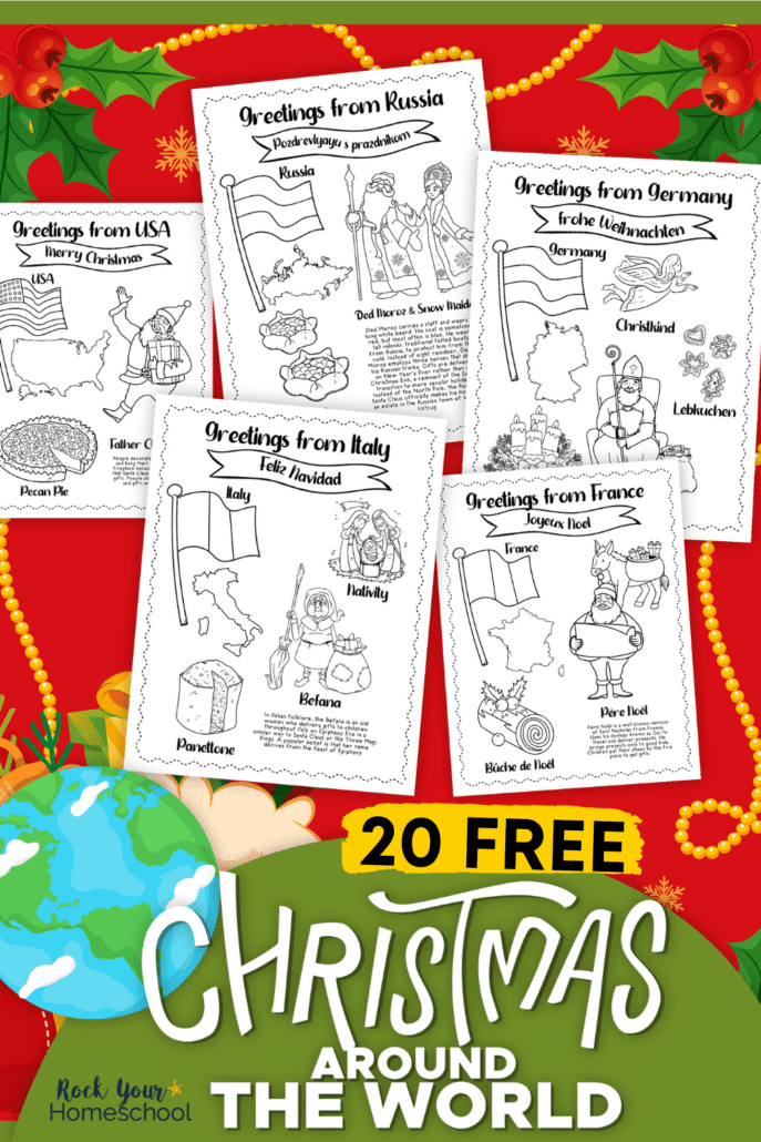 Christmas around the world coloring pages free